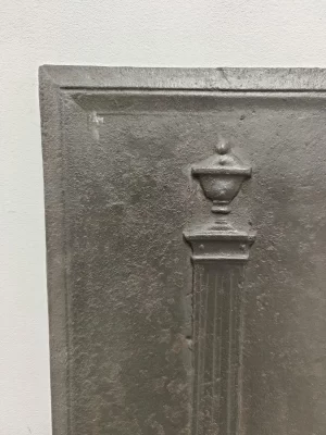 Antique Fireback / Backsplash, Two Pillars