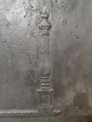 Antique Fireback / Backsplash, Profiled Pillars