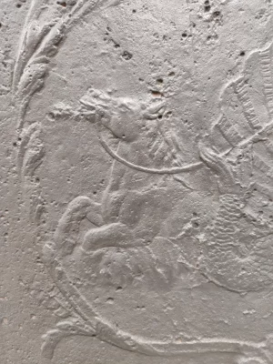 Antique Fireback, Showing Poseidon, God Of The Seas