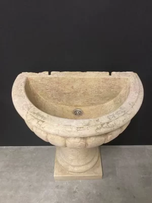 Pair of Antique Italian Marble Fountains