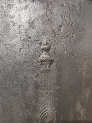 Antique Fireback / Backsplash, Profiled Pillars