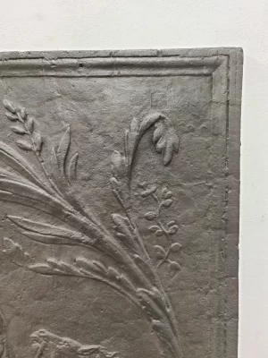 Antique Fireback, Showing Poseidon, God Of The Seas