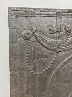 Antique Fireback / Backsplash, Man with Bow and Arrow