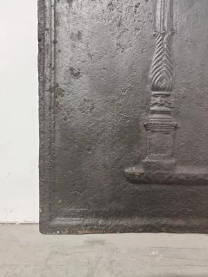 Antique Fireback / Backsplash, Profiled Pillars