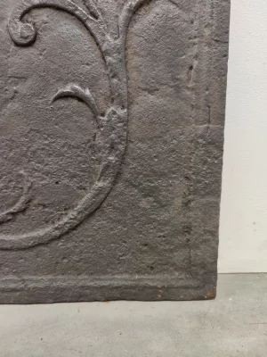 Antique Fireback / Backsplash, Man with Scythe