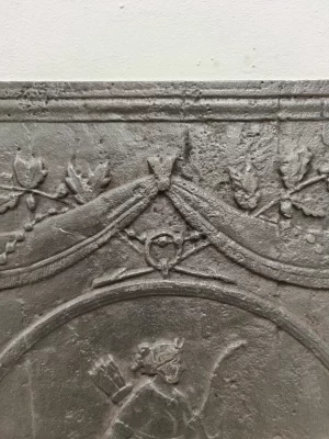 Antique Fireback / Backsplash, Man with Bow and Arrow
