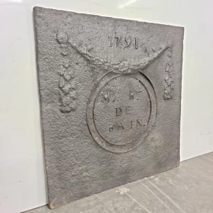 Antique Fireback / Backsplash, Dated 1791