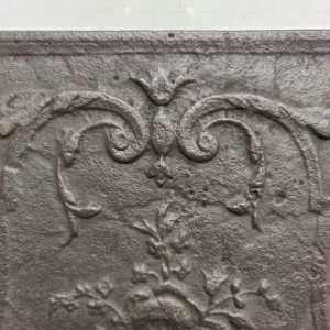 Antique Fireback / Backsplash, Vase with Flowers