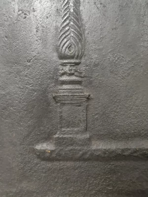 Antique Fireback / Backsplash, Profiled Pillars