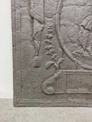 Antique Fireback / Backsplash, Man with Bow and Arrow