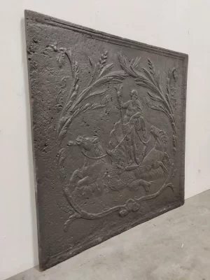 Antique Fireback, Showing Poseidon, God Of The Seas