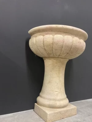 Pair of Antique Italian Marble Fountains