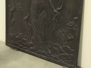 Antique Fireback Showing Diana, Goddess of the Hunt