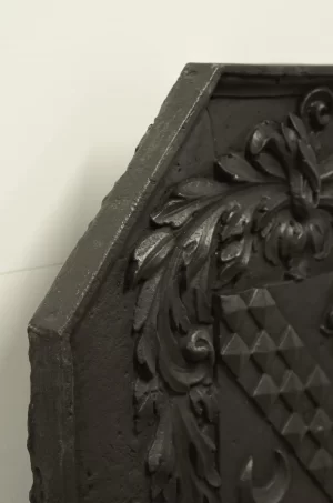 Antique Fireback or Backsplash with Coat of Arms