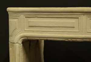 Antique Sandstone Fireplace Mantel, Louis XVI Style