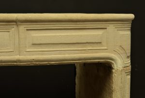 Antique Sandstone Fireplace Mantel, Louis XVI Style