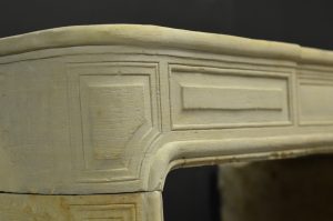 Antique Sandstone Fireplace Mantel, Louis XVI Style