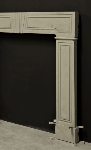 George II Limestone Fireplace Mantel, 18th Century