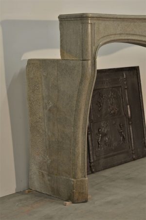 Grey Louis XV Fireplace