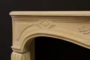Limestone Louis XV Fireplace