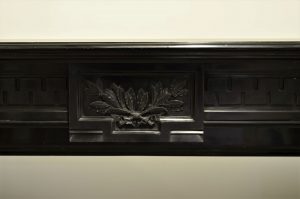 Black Marble Fireplace Mantel, Louis XVI Style