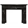 Black Marble Fireplace Mantel, Louis XVI Style