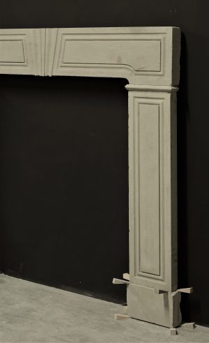 George II Limestone Fireplace Mantel, 18th Century
