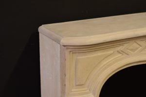 Limestone Louis XV Fireplace