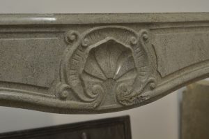 Grey Louis XV Fireplace