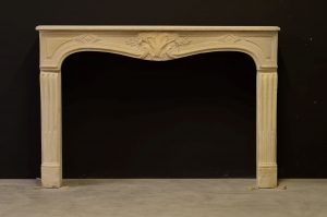 Limestone Louis XV Fireplace