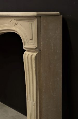 Limestone Louis XV Fireplace