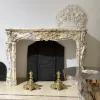 Striking Breche Marble Fireplace Mantel