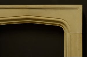 Antique Tudor Style Fireplace Mantel
