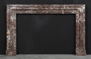Red Marble Bolection Fireplace
