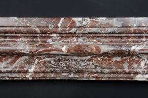 Red Marble Bolection Fireplace