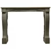Antique Fireplace Mantel in Grey Limestone
