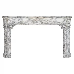 Breche Marble Fireplace Mantel