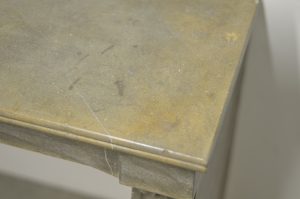 Antique Fireplace Mantel in Grey Limestone