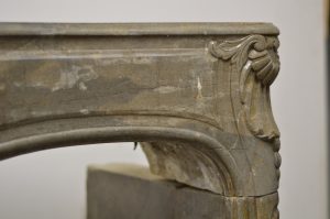 Limestone Louis XV Fireplace