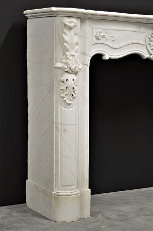 Perfect Petite Fireplace Mantel, Louis XV Style