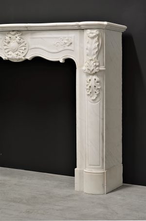 Perfect Petite Fireplace Mantel, Louis XV Style