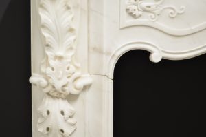 Perfect Petite Fireplace Mantel, Louis XV Style