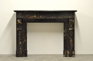 Portoro Marble Fireplace Mantel