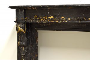 Portoro Marble Fireplace Mantel