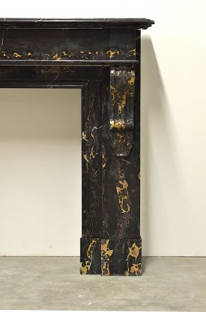 Portoro Marble Fireplace Mantel