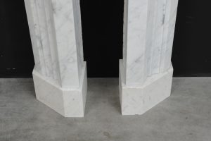 White Marble Bolections Fireplace