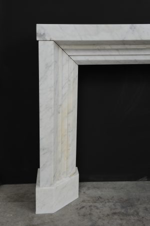 White Marble Bolections Fireplace