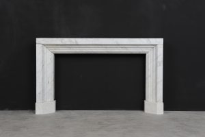 White Marble Bolections Fireplace