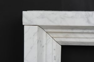White Marble Bolections Fireplace