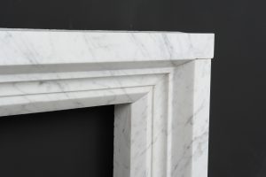White Marble Bolections Fireplace